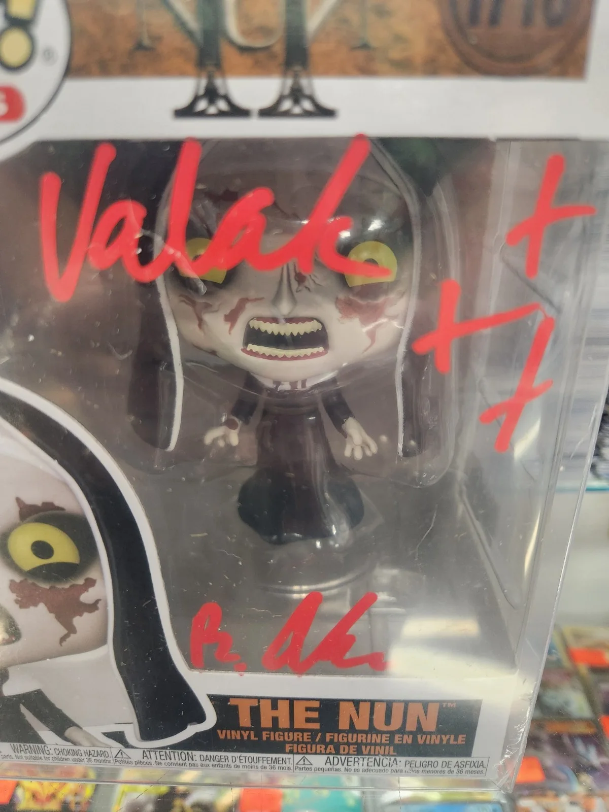 Bonnie Aarons The Nun Hand Signed Funko POP #1710 OC Cert In Pop Protector, изображение 2