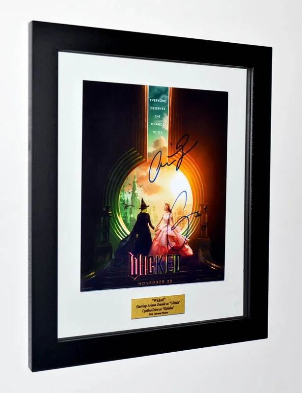 Ariana Grande, Cynthia Erivo — Signed WICKED Cast Autograph, ARIANA GRANDE & CYNTHIA ERIVO, Blu DVD, COA, FRAME