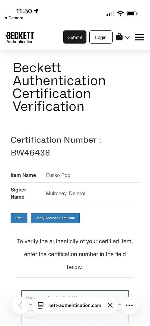 Dermot Mulroney — Dermot Mulroney signed "Ghost Face" Funko #1607 - Beckett COA, изображение 5