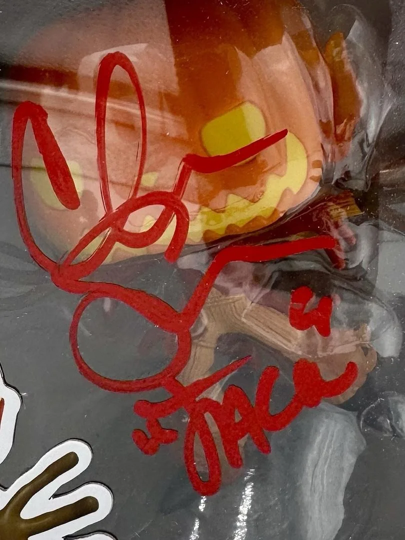 Chris Sarandon — Chris Sarandon Signed Funko Pop #1357 (Pumpkin King) w/Inscription - Beckett COA, изображение 2
