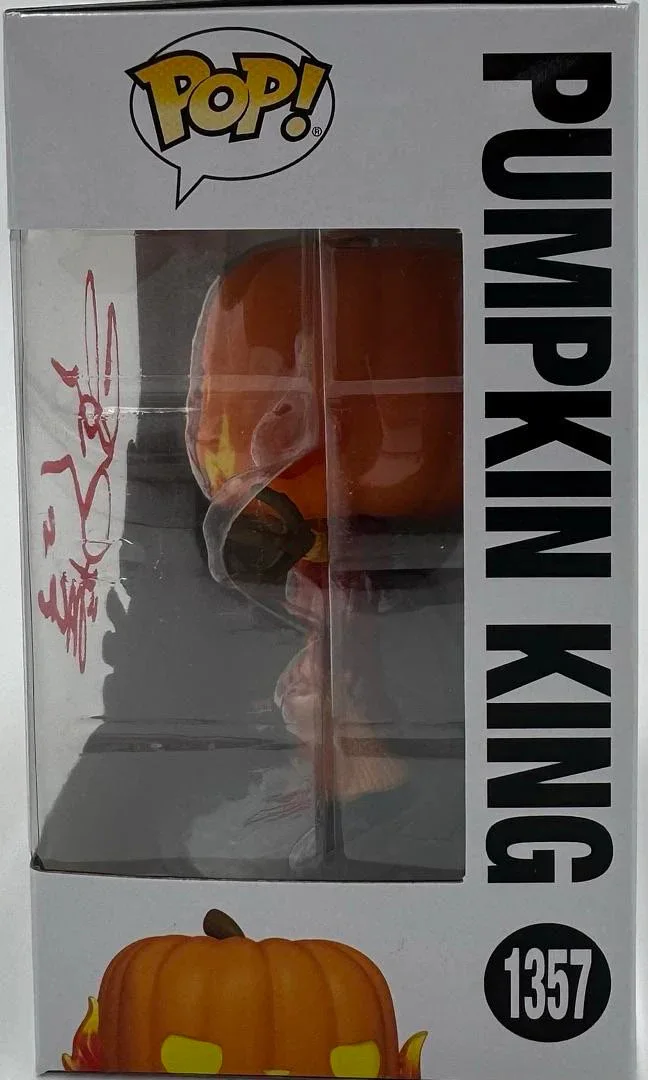 Chris Sarandon — Chris Sarandon Signed Funko Pop #1357 (Pumpkin King) w/Inscription - Beckett COA, изображение 3