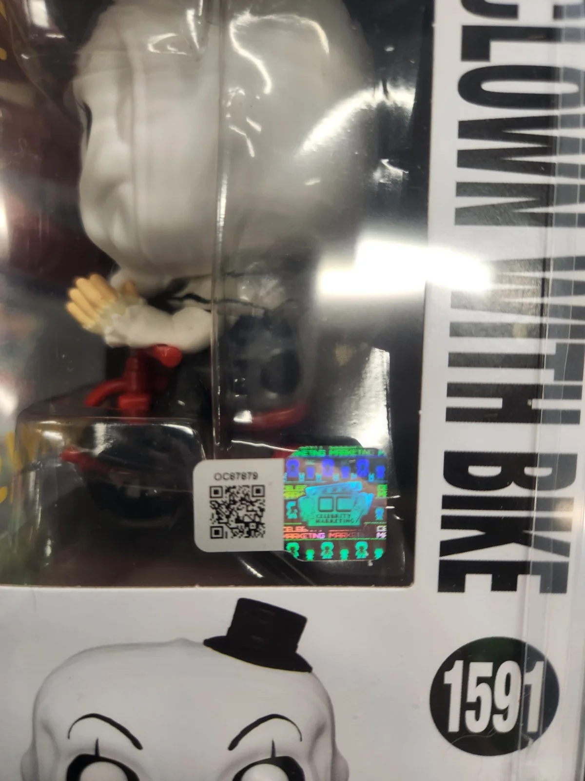 Jon Abrahams Terrifier Dennis Hand Signed Funko POP Scary Movie #1591 OC Cert, изображение 2