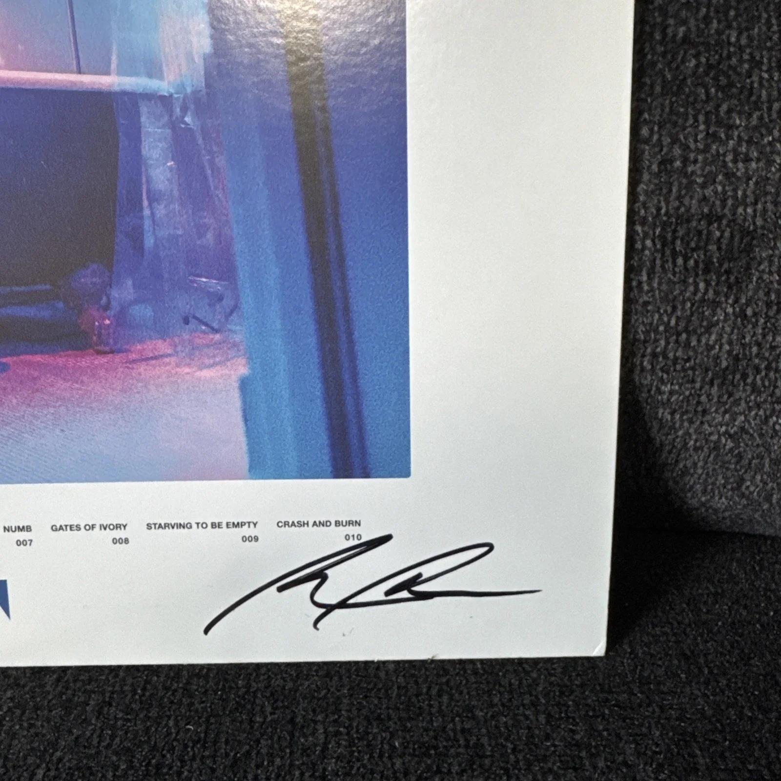 DAYSEEKER SLEEPTALK SIGNED VINYL LP RECORD AUTOGRAPH - BLUE AQUA/OS VARIANT, image 5