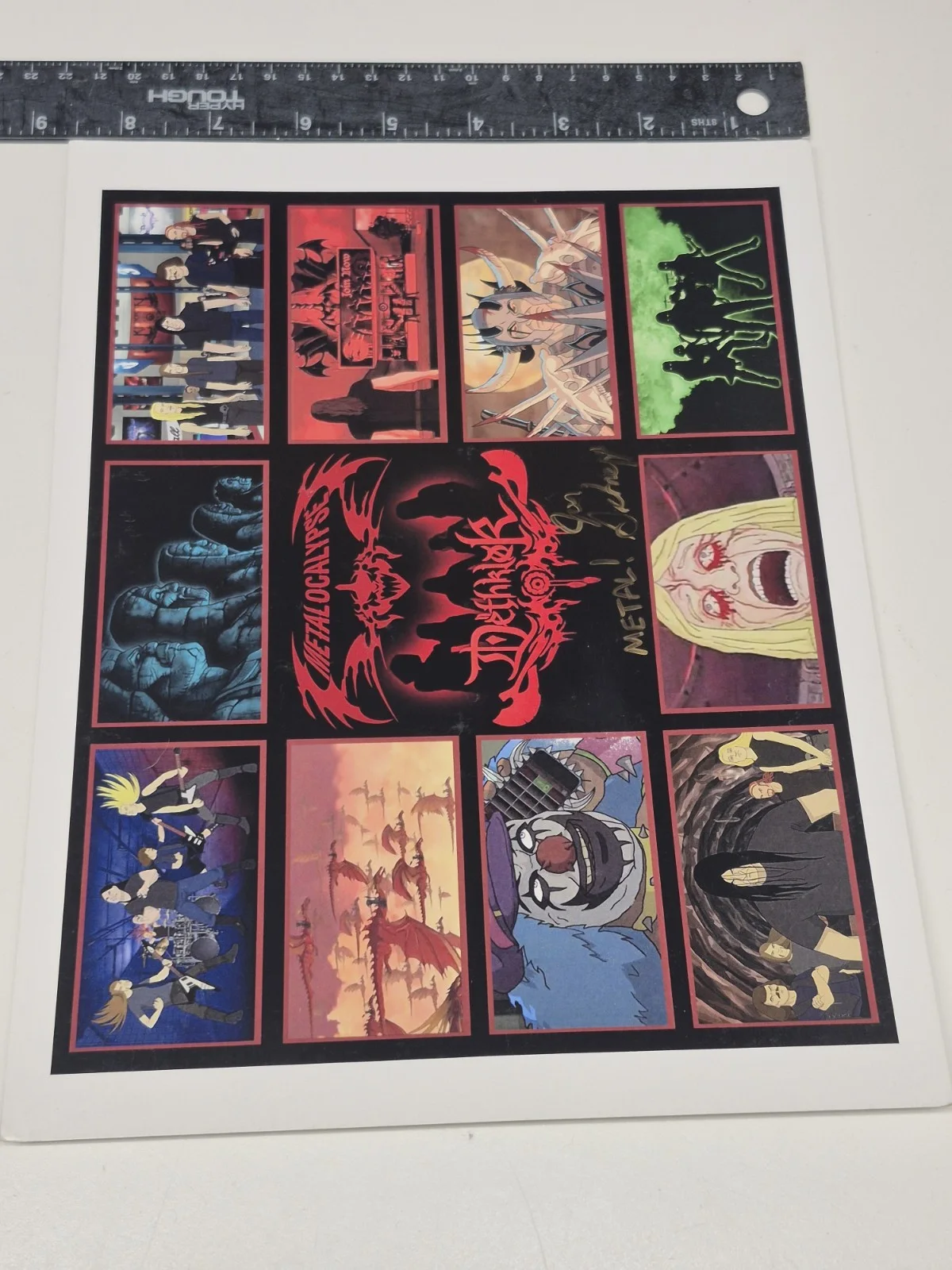 Dethklok Jon Schnepp Signed Picture Artwork Cartoon Network, image 2