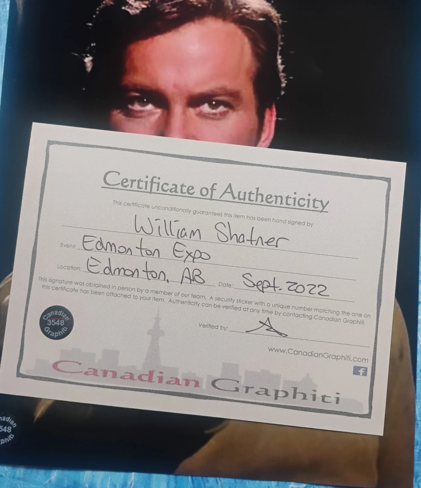 William Shatner Hand Signed 8x10 Photo COA Star Trek NO US TARIFFS, изображение 4