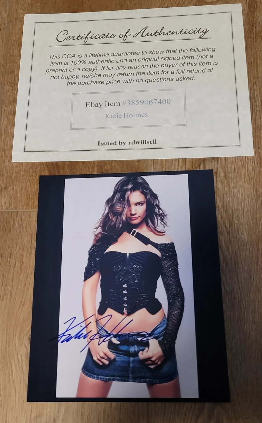 Katie Holmes — Katie Holmes Signed Sexy Woman Dawson's Creek