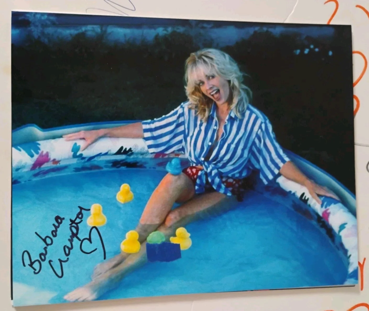 Barbara crampton — BARBARA CRAMPTON HORROR QUEEN ICON SIGNED AUTOGRAPHED 8X10 PHOTO PROOF PICS RARE