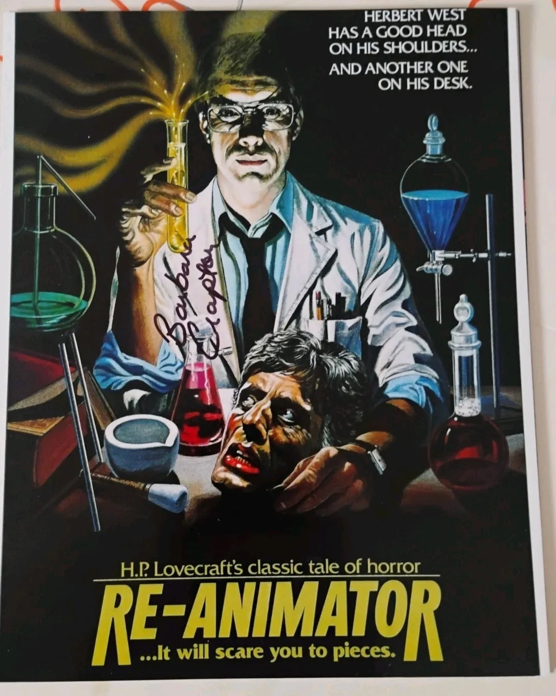 Barbara crampton — BARBARA CRAMPTON HORROR QUEEN ICON SIGNED RE - ANIMATOR 8X10 PHOTO PROOF PICS