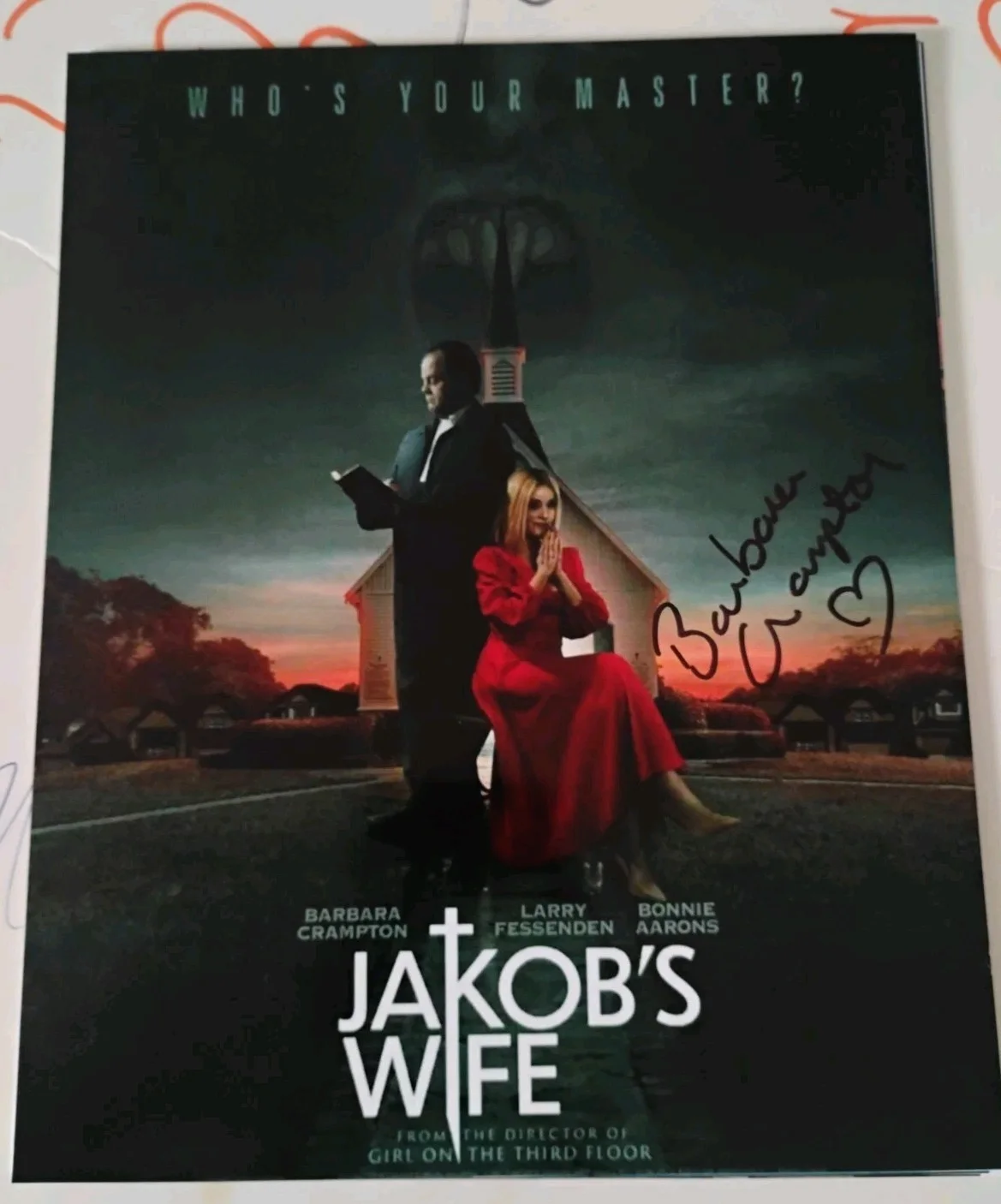 Barbara crampton — BARBARA CRAMPTON HORROR QUEEN ICON SIGNED JAKOBS WIFE 8X10 PHOTO PROOF PICS RARE