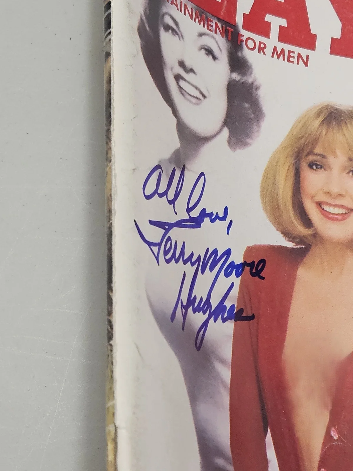 August 1984 TERRY MOORE HUGHES PLAYBOY Full Mag Signed Auto In-Person, изображение 2
