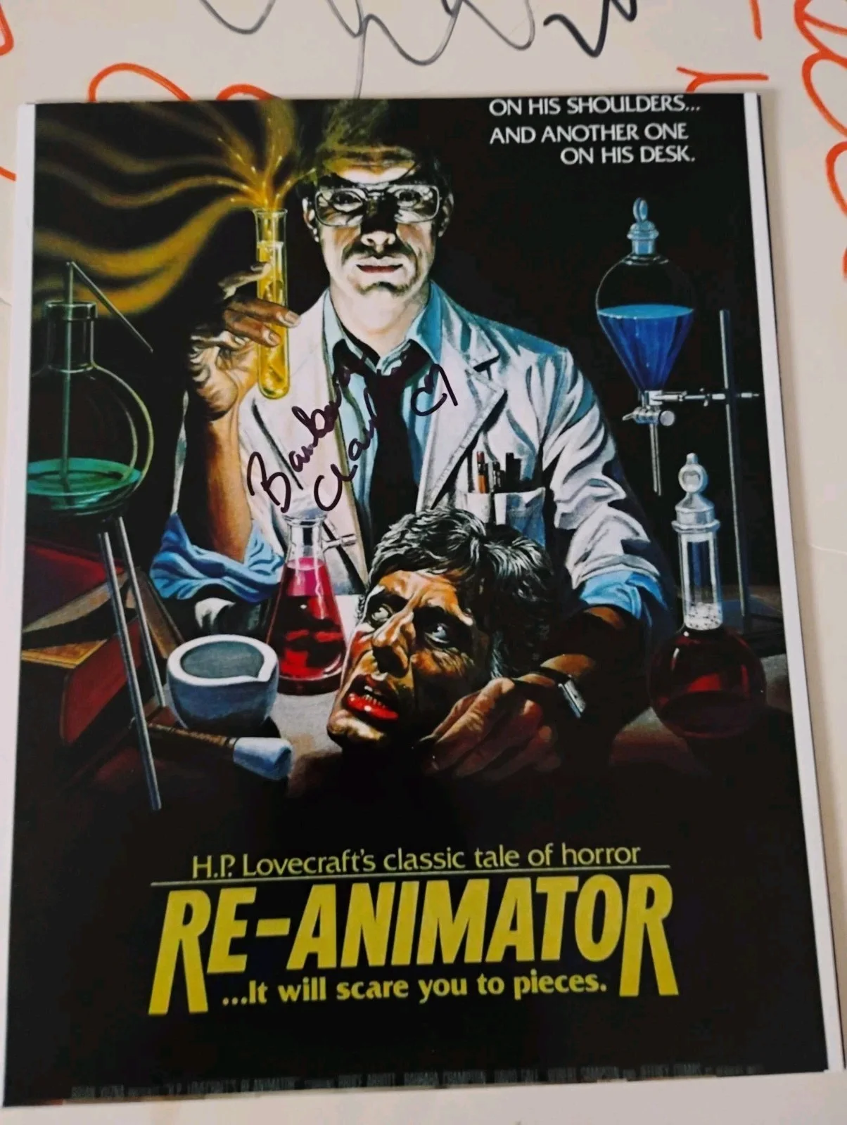 Barbara crampton — BARBARA CRAMPTON HORROR QUEEN ICON SIGNED RE - ANIMATOR 8X10 PHOTO PROOF PICS