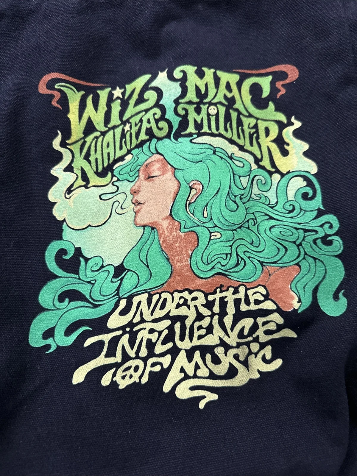 Mac Miller 2012 Under The Influence of Music Tour Tote Bag, Wiz Khalifa RARE VG, изображение 2