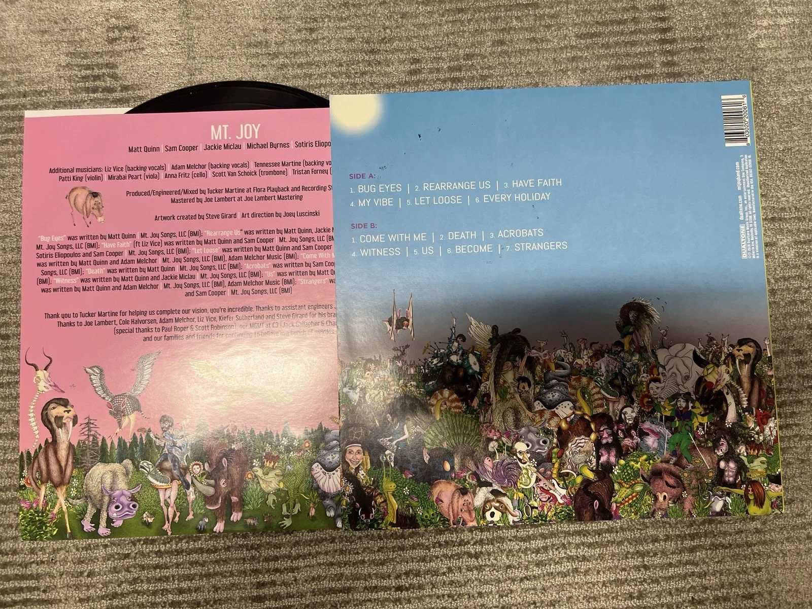 MT. Joy Rearrange Us Signed vinyl, image 2