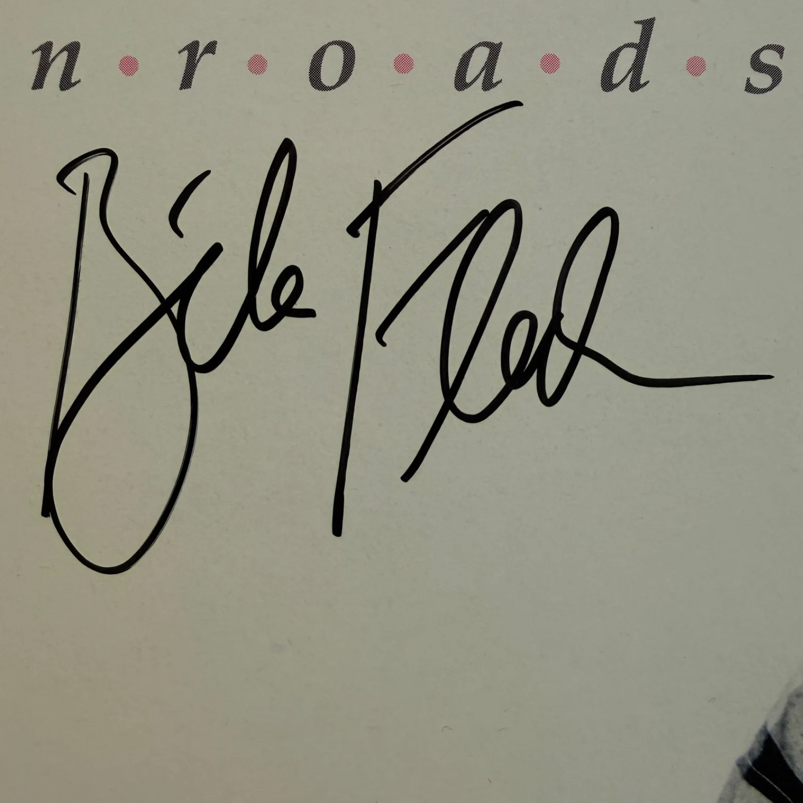 AUTOGRAPHED Bela Fleck - Inroads | USA VINYL pressing | Rounder 0219 | 1986, image 2