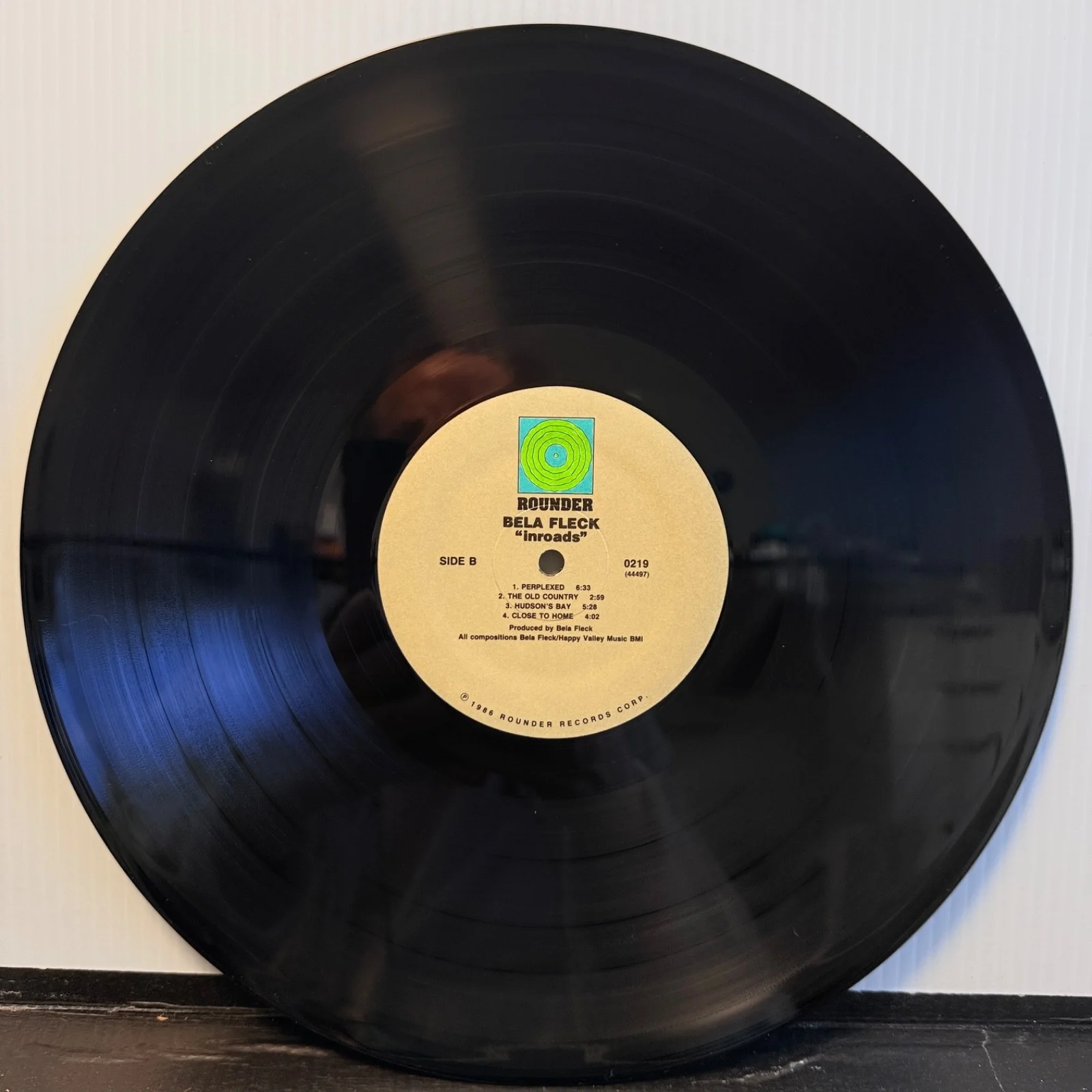 AUTOGRAPHED Bela Fleck - Inroads | USA VINYL pressing | Rounder 0219 | 1986, image 5