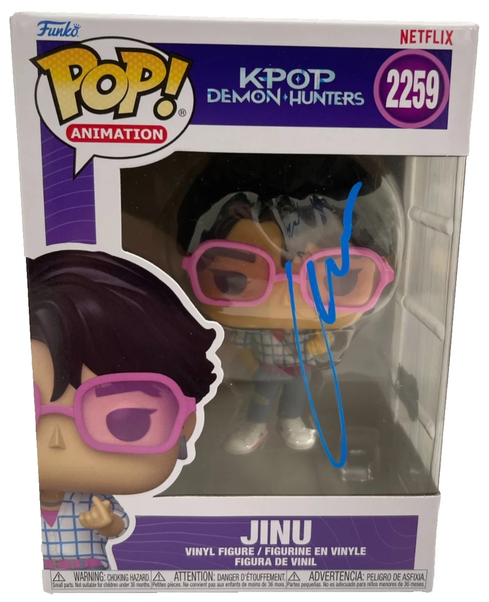 Ahn Hyo-seop — Ahn Hyo-Seop Signed Jinu Funko Inscription K Pop Demon Hunters Autograph Beckett