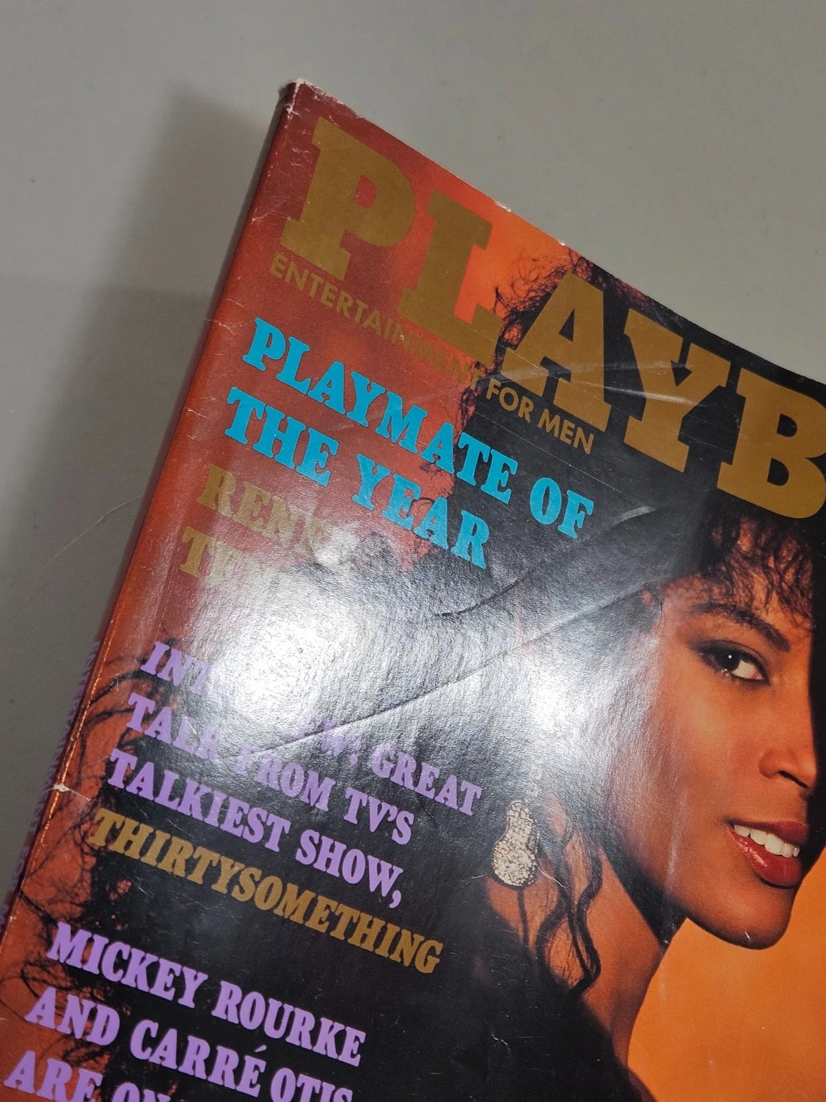 June 1990 RENEE TENISON PLAYBOY Full Mag Signed Auto In-Person, изображение 2