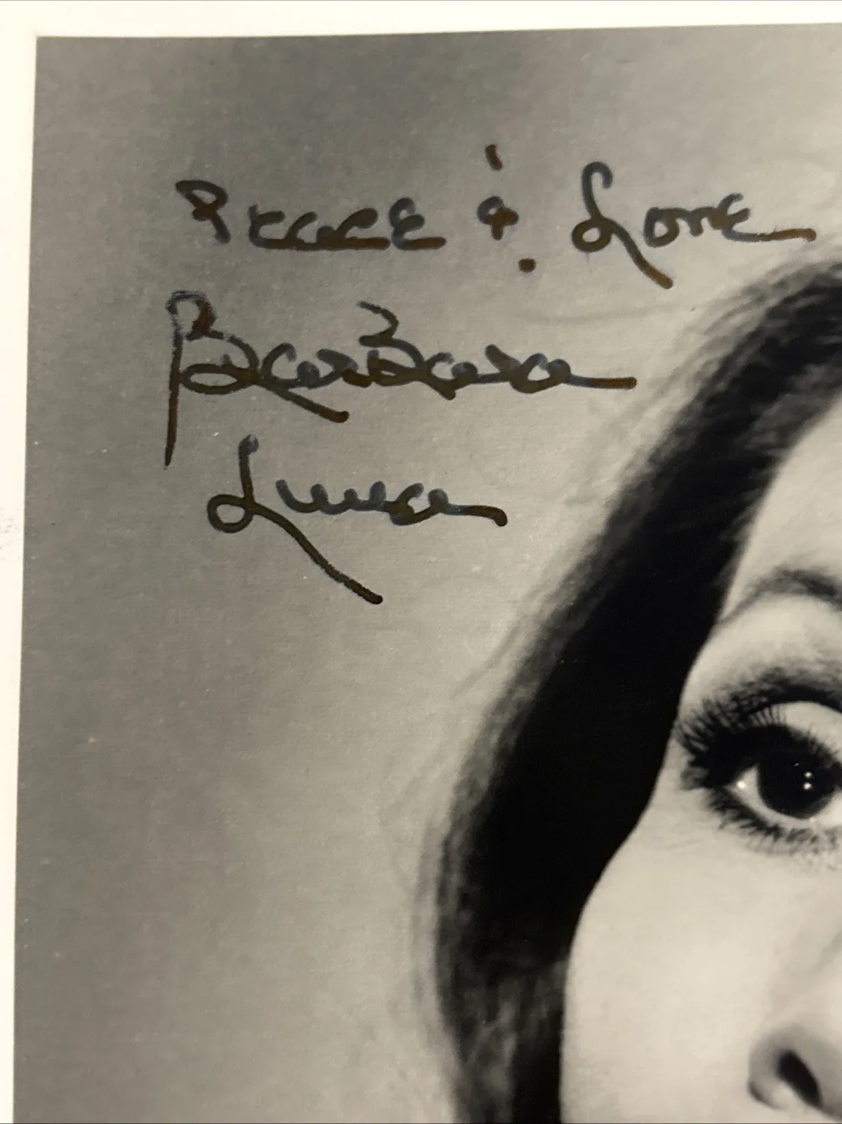 Barbara Luna — Barbara Luna Signed 8x10 Photo Autograph Inscribed IAA COA Star Trek Marlena, image 2