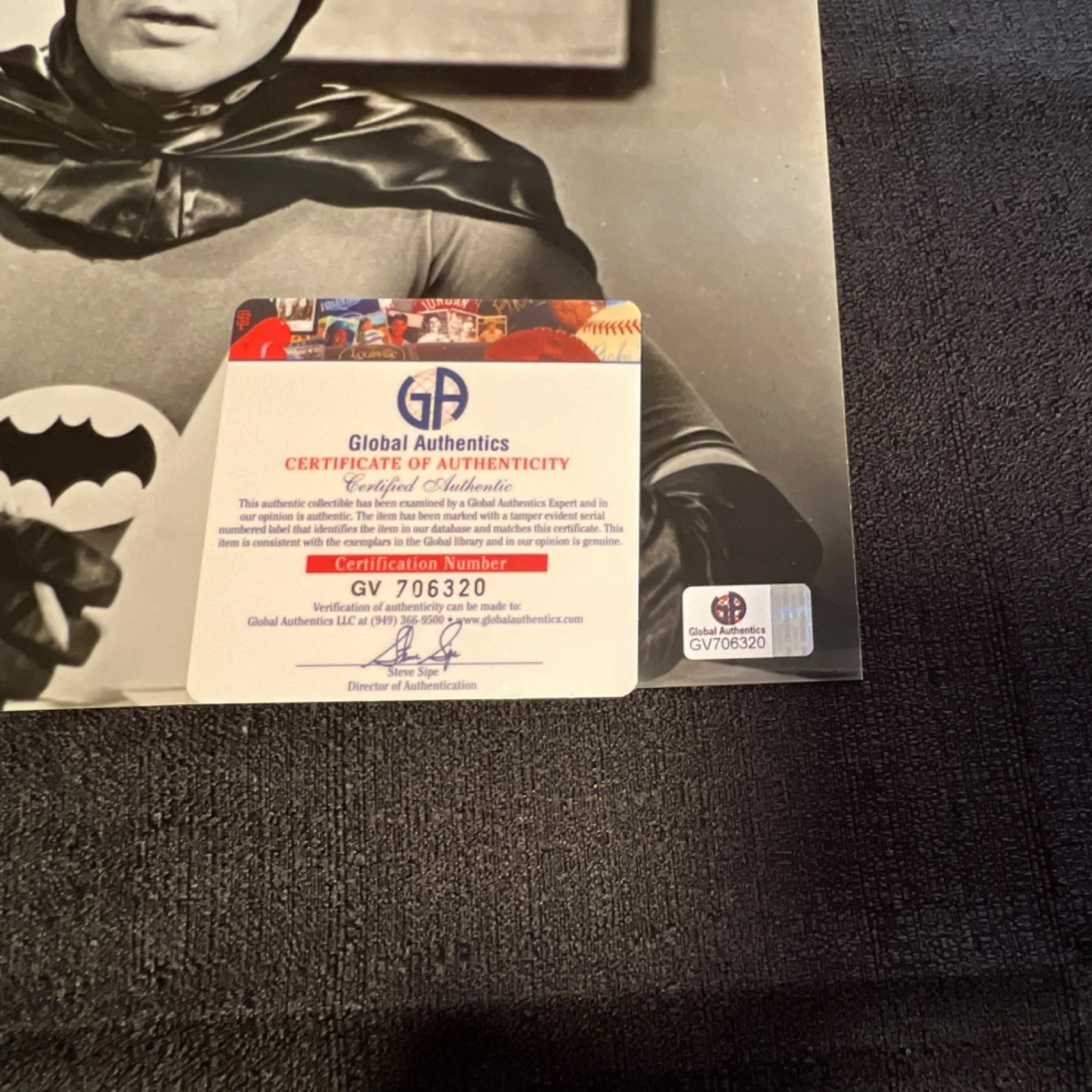 Adam West — Batman Adam West autographed 8x10 photo signed with Global Authentics COA, image 2