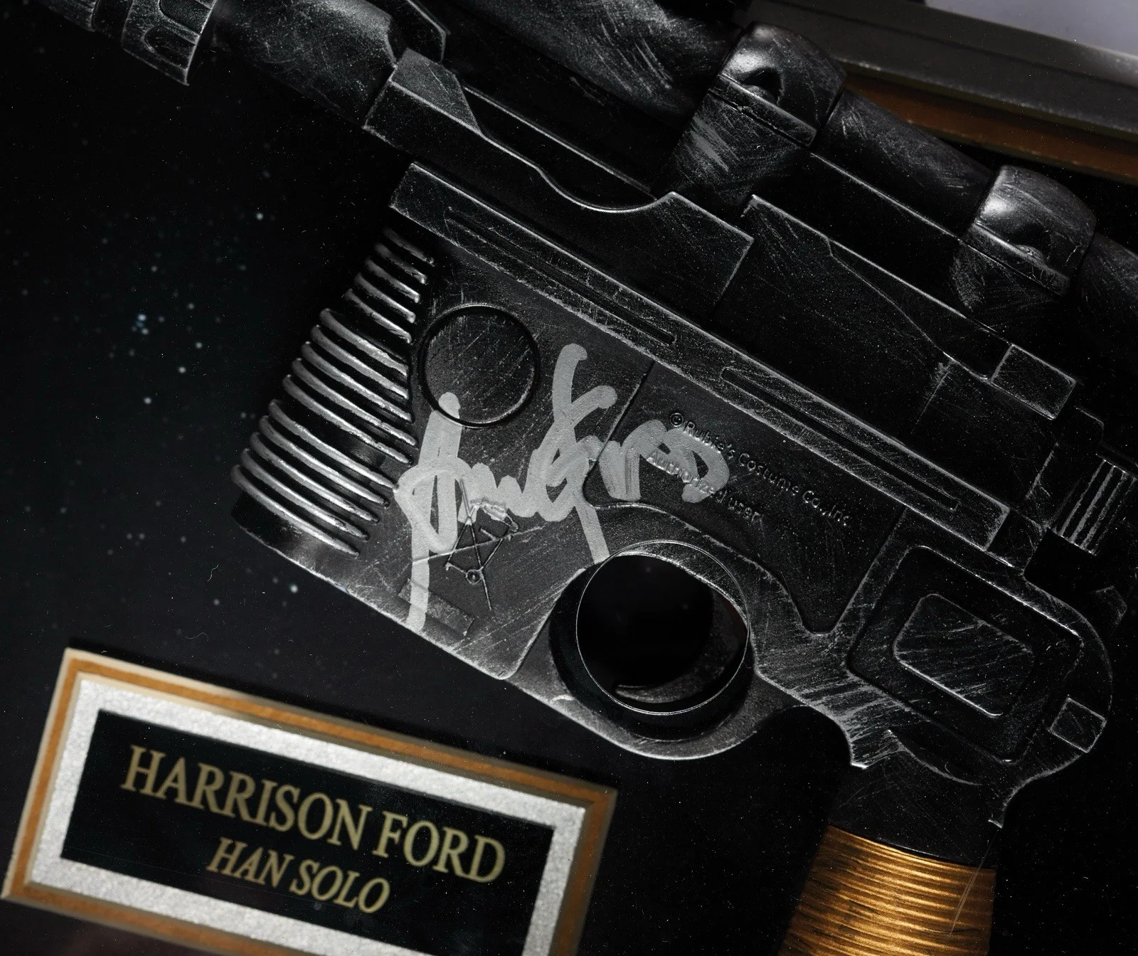 Harrison Ford — Harrison Ford Signed Replica Blasto Gun in "Star Wars" Shadowbox Display (BAS), image 2