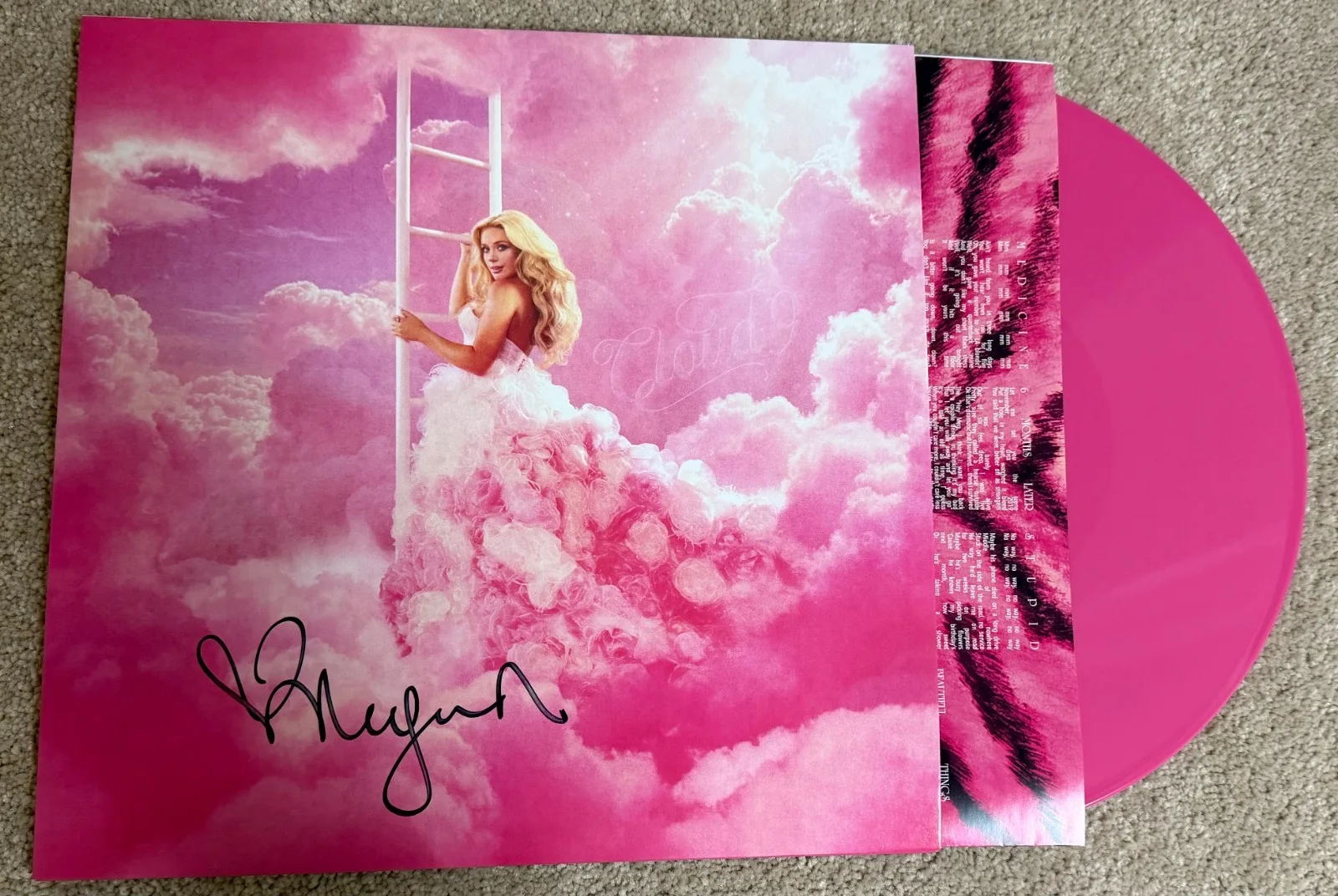 MEGAN MORONEY Signed AUTOGRAPH Vinyl LP Cloud 9 Beckett BAS COA, изображение 5