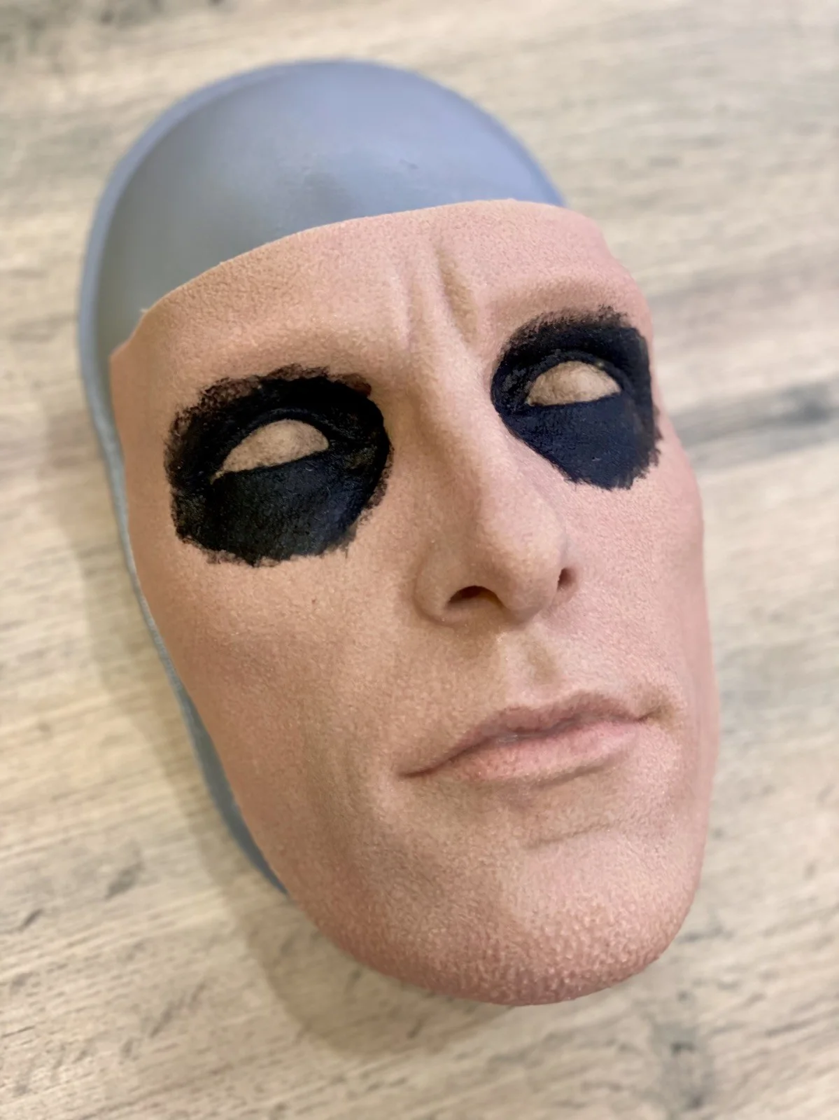 Batman Cowl Christian Bale Silicone Face 1:1 Prop Hyper Real., image 4