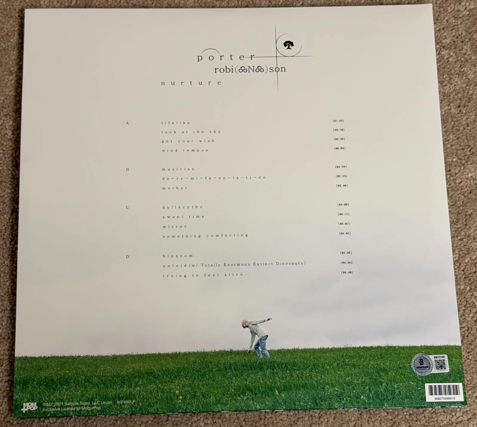 PORTER ROBINSON Signed AUTOGRAPH Vinyl LP Nurture Beckett BAS COA W/Sketch, image 4