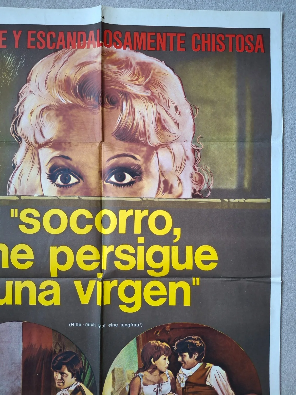 Socorro, me persigue una virgen Original Vintage Argentinian Cinema Poster, изображение 4