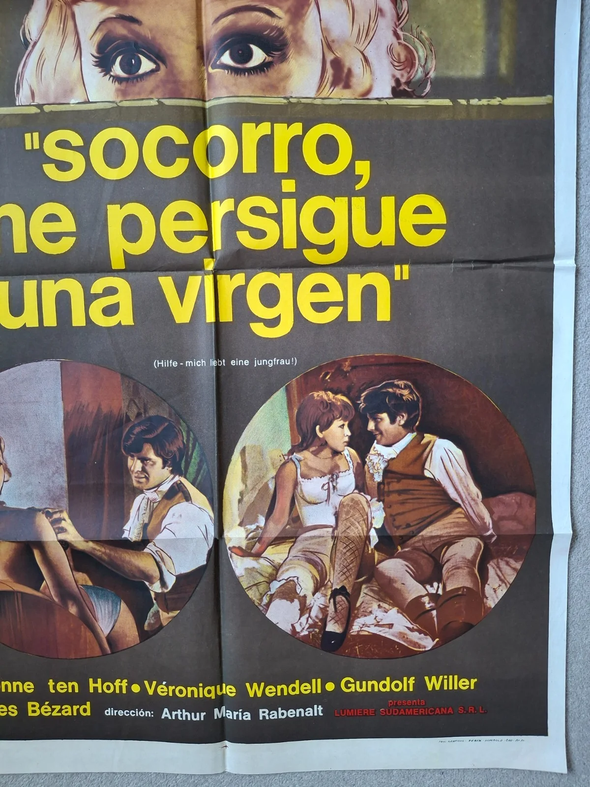 Socorro, me persigue una virgen Original Vintage Argentinian Cinema Poster, изображение 5