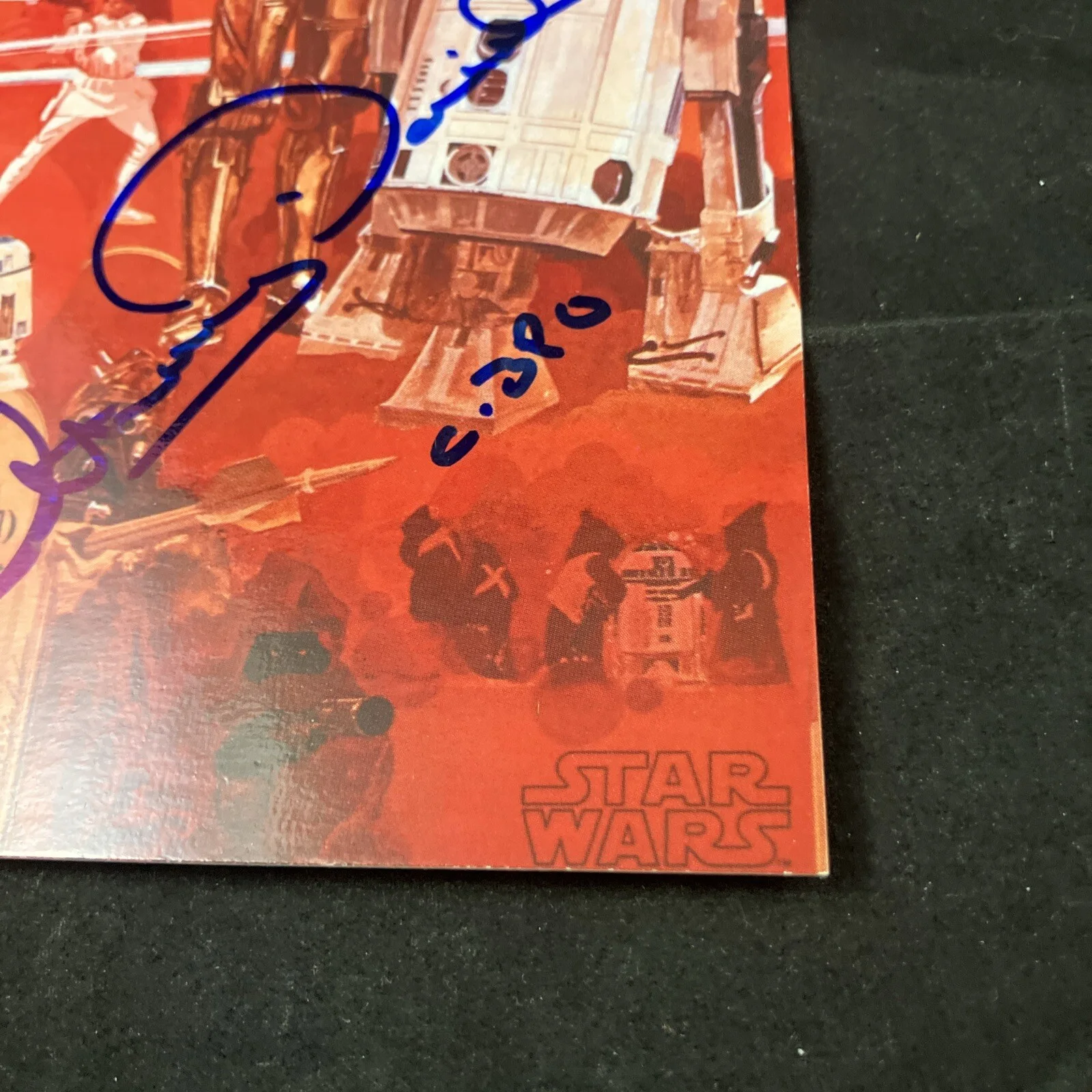 Anthony Daniels — Anthony Daniels personal collection: hand signed 1997 Star Wars postcard~~`...., image 3