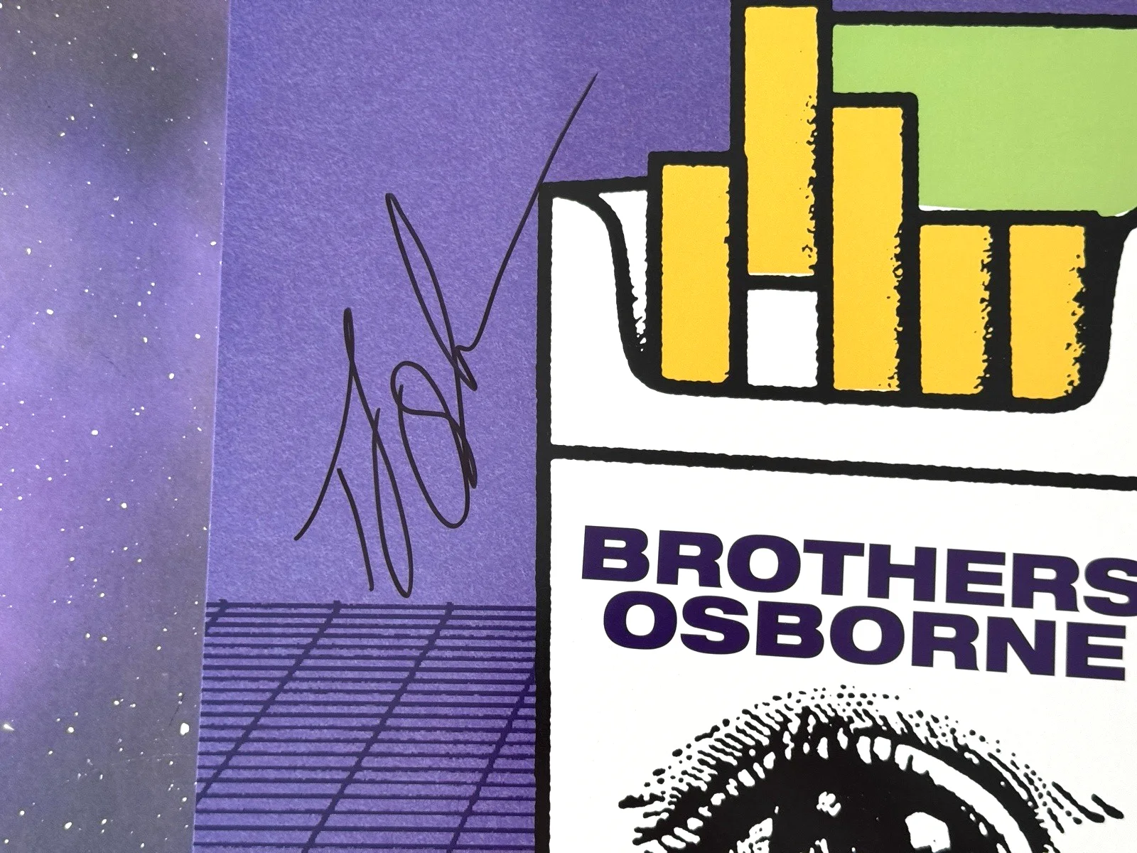 BROTHERS OSBORNE Signed Autographed 18x24 Poster Goodbyes Kicking In TJ John, image 2