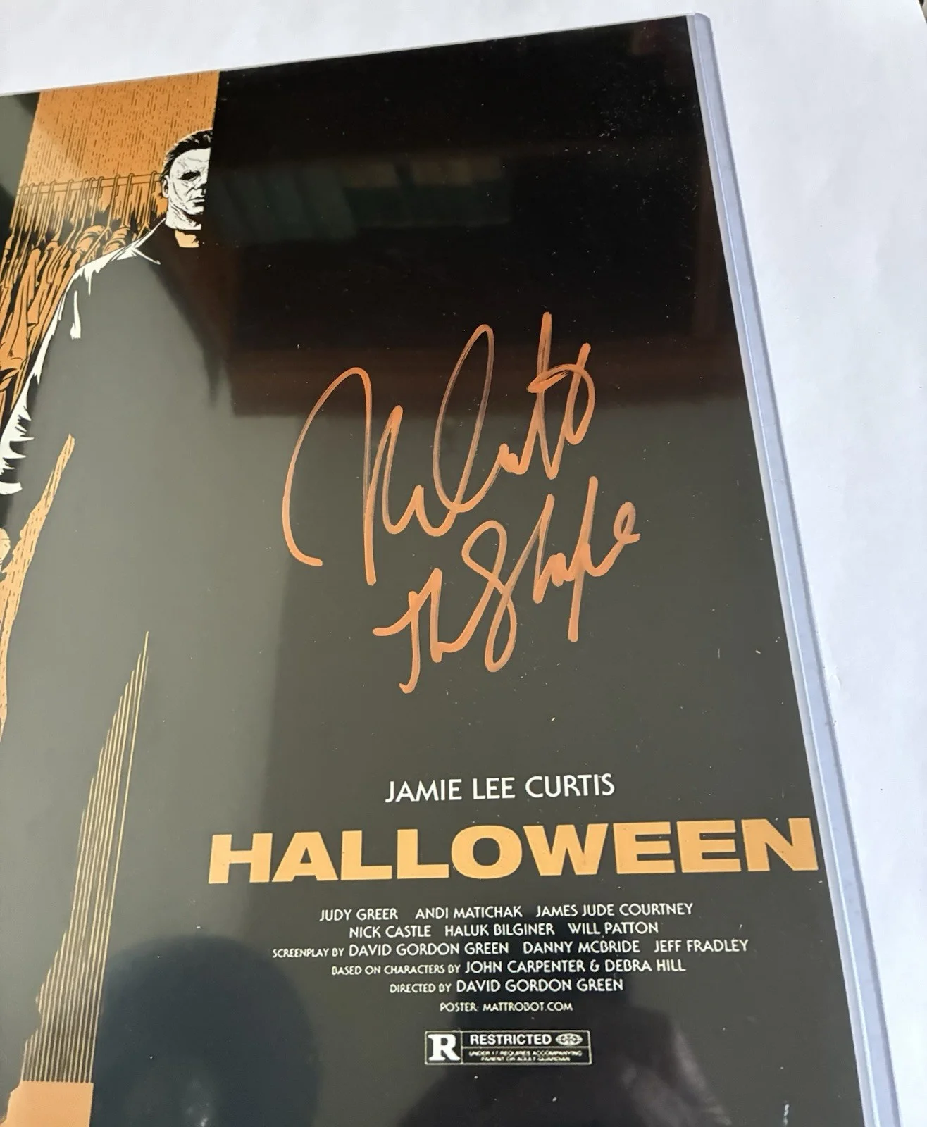 NICK CASTLE AUTOGRAPH SIGNED 11X14 PHOTO "THE SHADE" HALLOWEEN MOVIE WITH COA, изображение 2