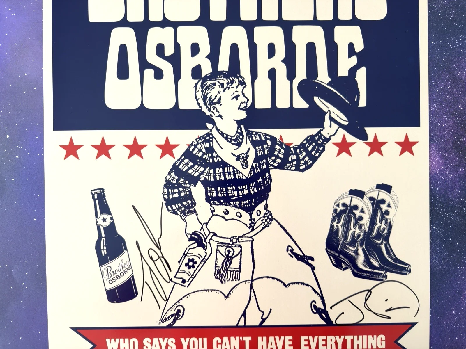 BROTHERS OSBORNE Signed 18x24 Poster Who Says You Can't Have Everything TJ John, изображение 5
