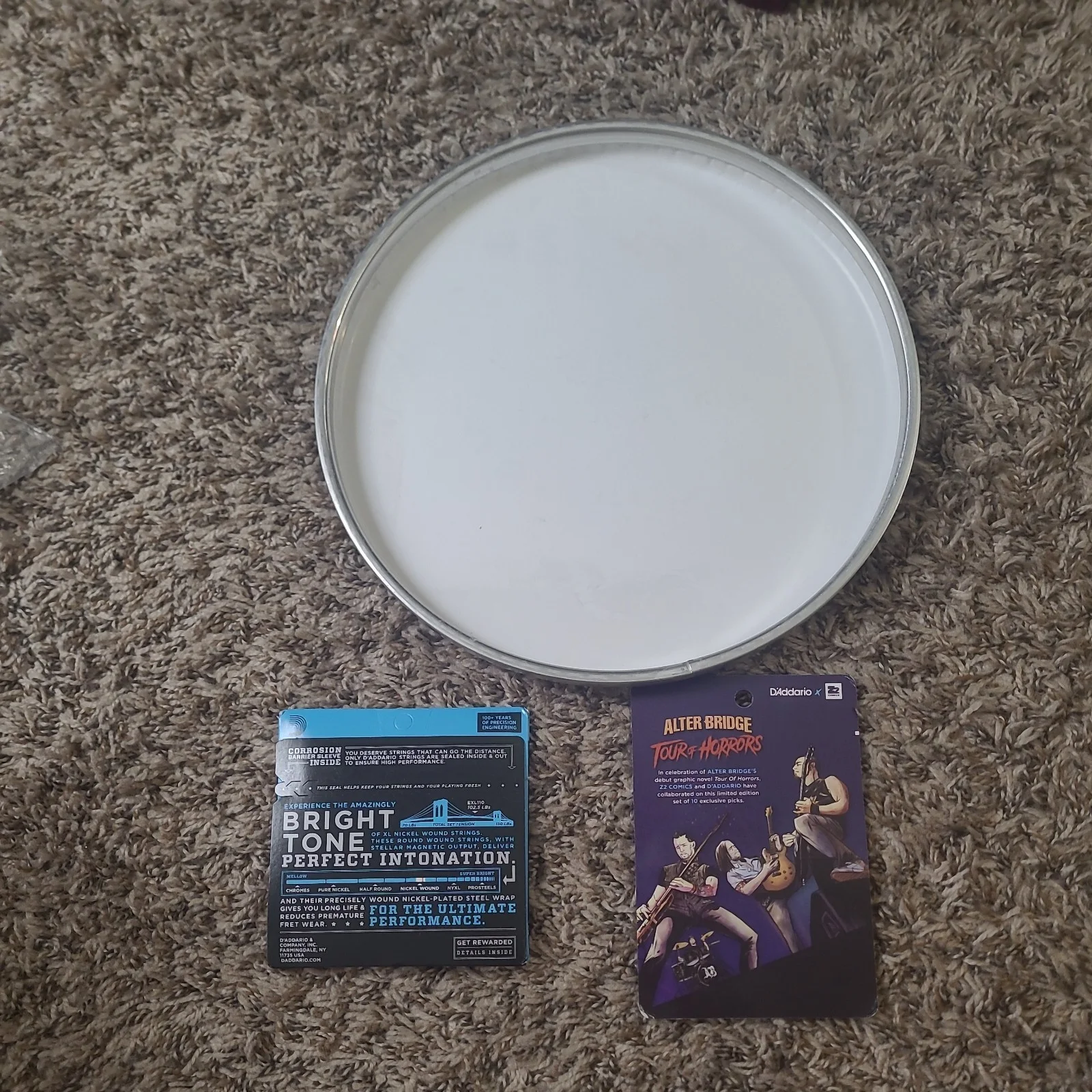 Alter Bridge Tour Of Horrid Limited 10” Evans Drum Head Z2 Exclusive Plus More, изображение 5