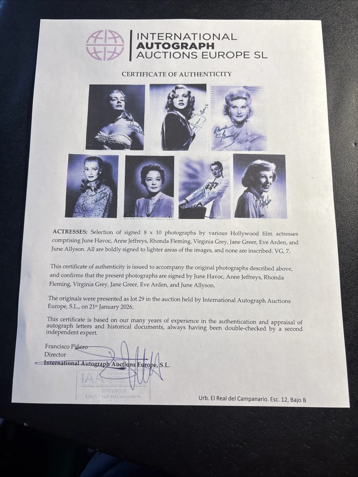 June Havoc Signed 8x10 Photo Autograph IAA COA Classic Hollywood Actress, image 4