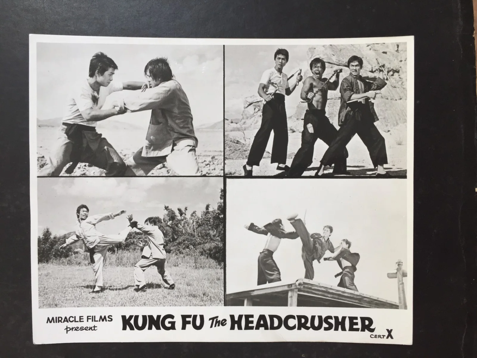 Kung Fu The Head Crusher, 7 Original UK Lobby Cards, 1972 Martial Arts Film, изображение 3