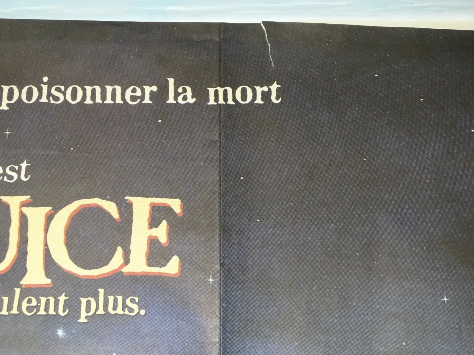 Original French movie film poster art Beetlejuice 1988 Michael Keaton Tim Burton, изображение 5