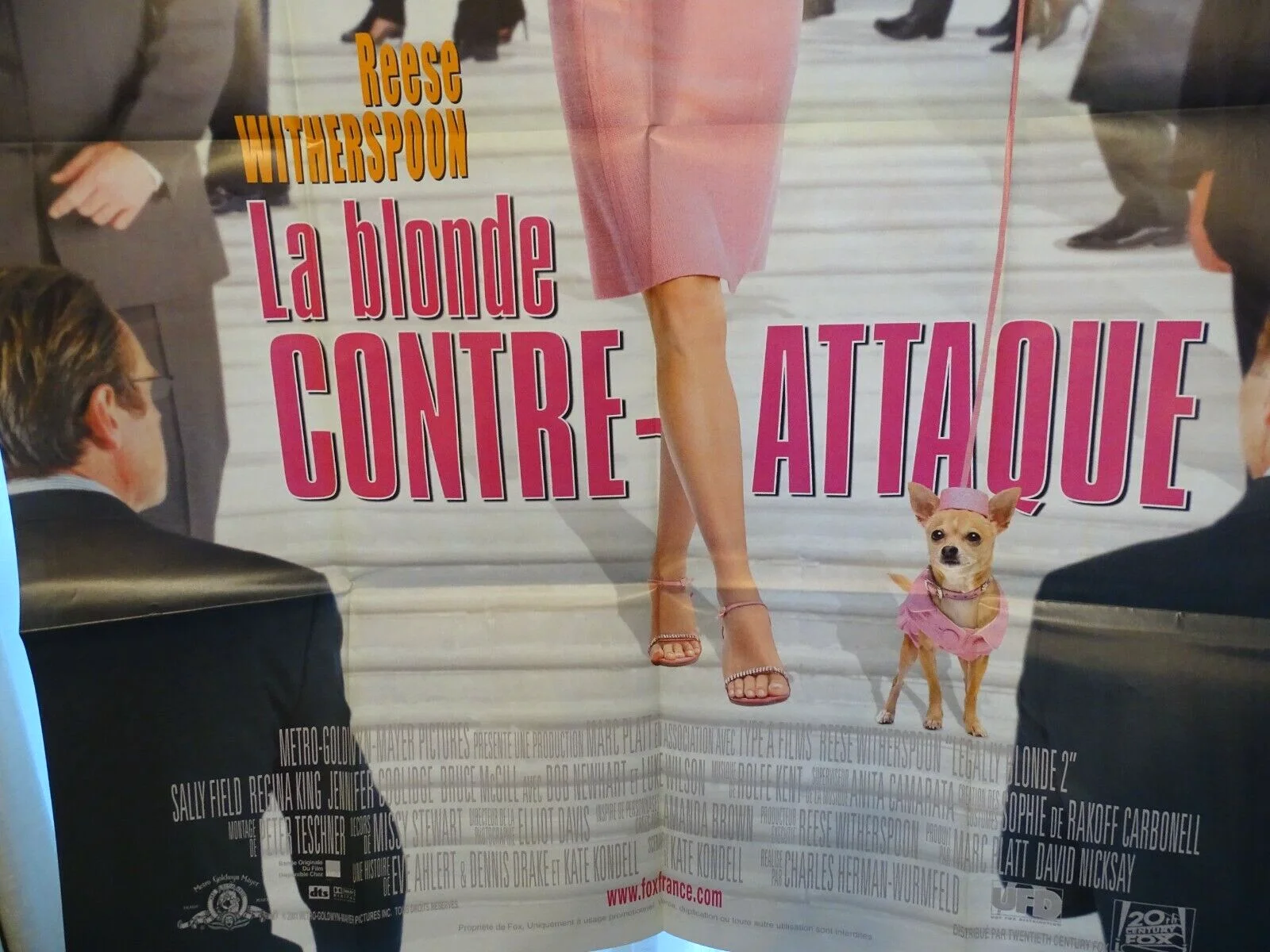 Legally Blond 2 Reese Witherspoon original French large promo movie film poster, изображение 4