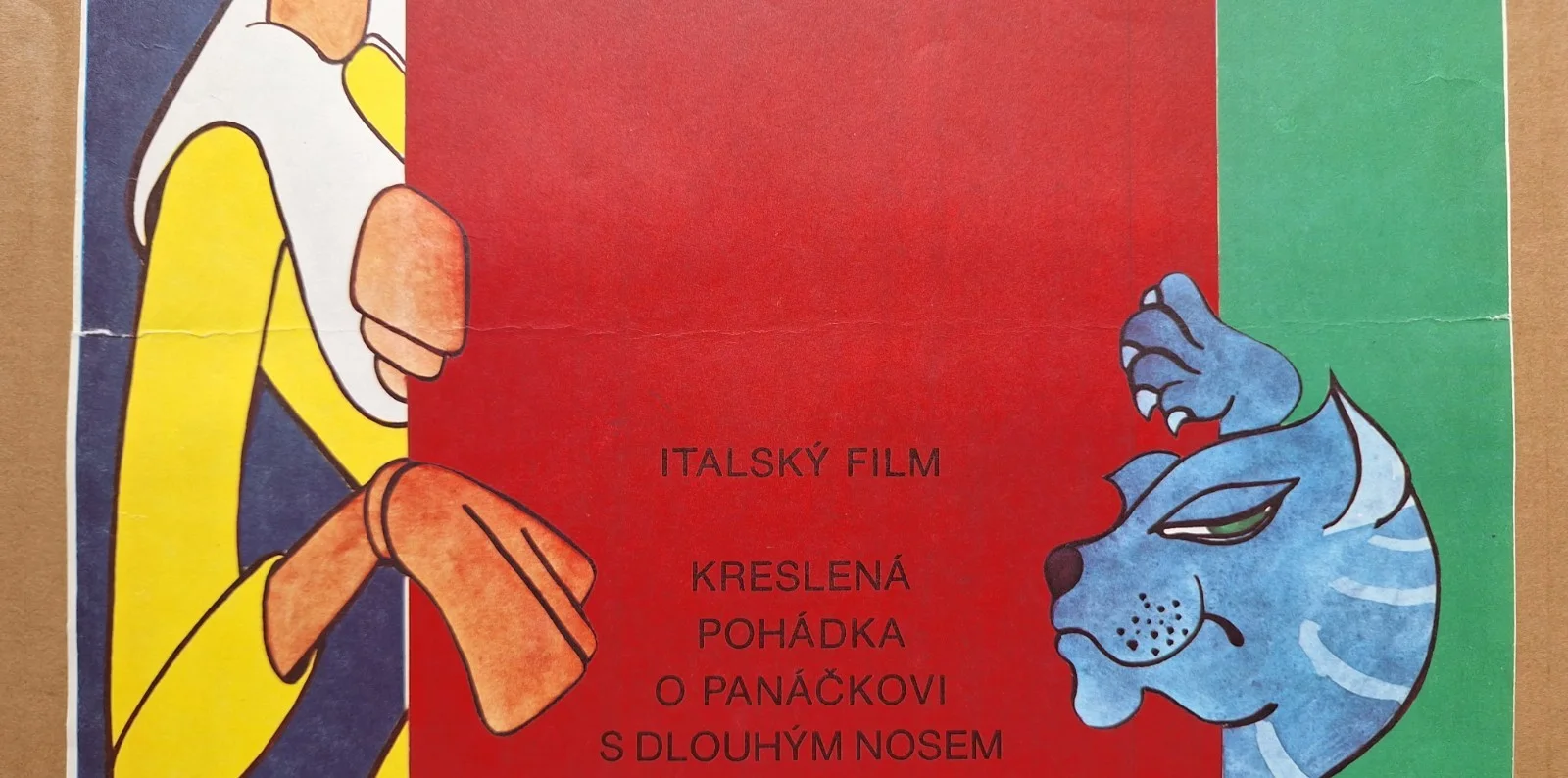 PINOCCHIO, GIULIANO CENCI, ORIGINAL A3 CZECH MOVIE POSTER, ENA MATERAKOVA, изображение 2