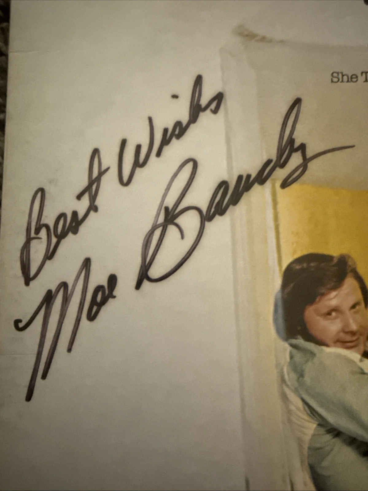 Moe Bandy Autographed/Signed Vinyl Record, image 4