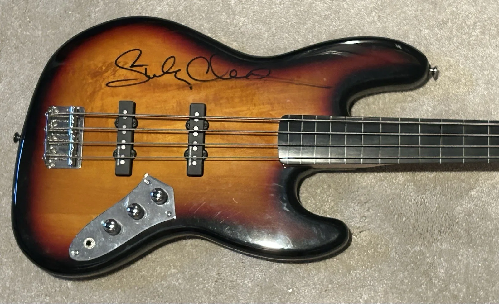 Stanley Clarke Signed Bass Guitar Autographed, image 2