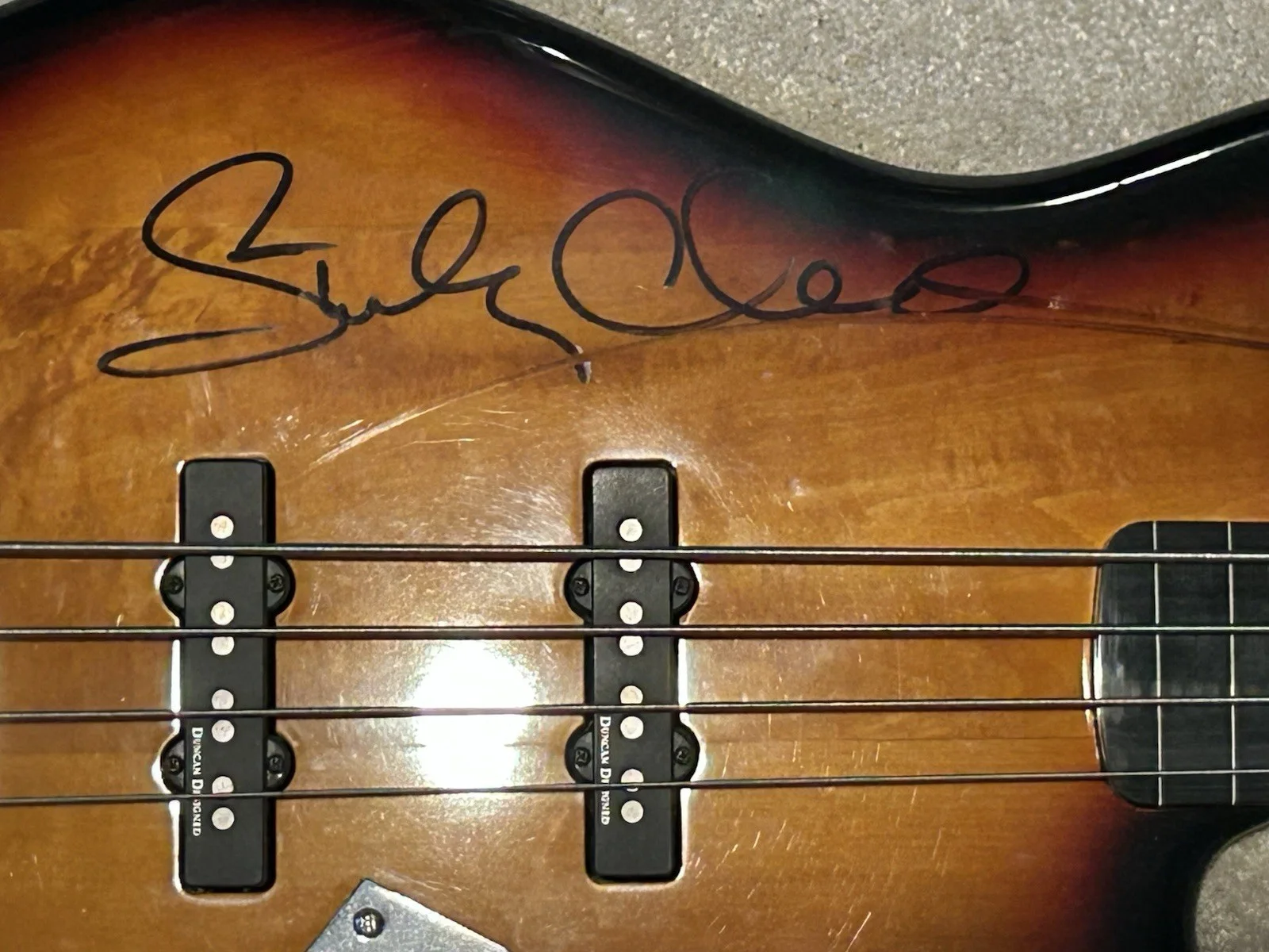 Stanley Clarke Signed Bass Guitar Autographed, image 3