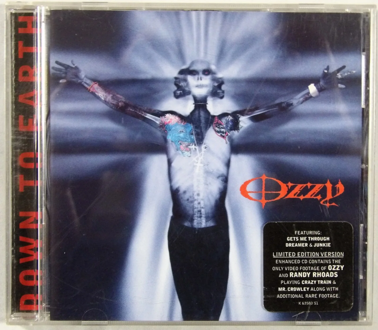 Zakk Wylde Signed Ozzy Osbourne Down To Earth CD JSA Authenticated, image 2