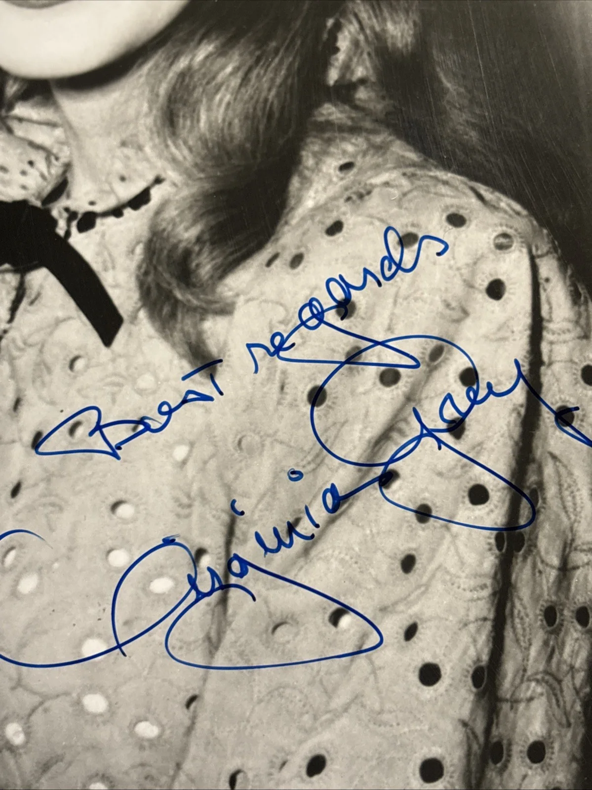 Virginia Grey — Virginia Grey Signed 8x10 Photo Autograph Inscribed IAA COA Classic Actress, image 2
