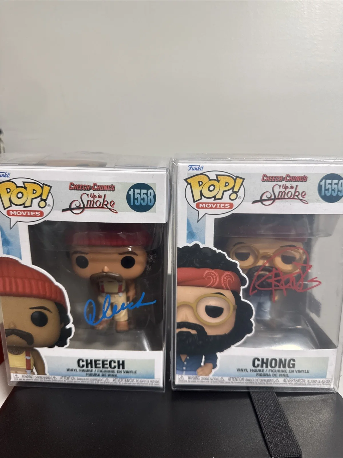 Cheech Marin And Tommy Chong — Cheech Marín Tommy Chong Signed Autographed Up in Smoke Funko Pop Rare JSA COA 1