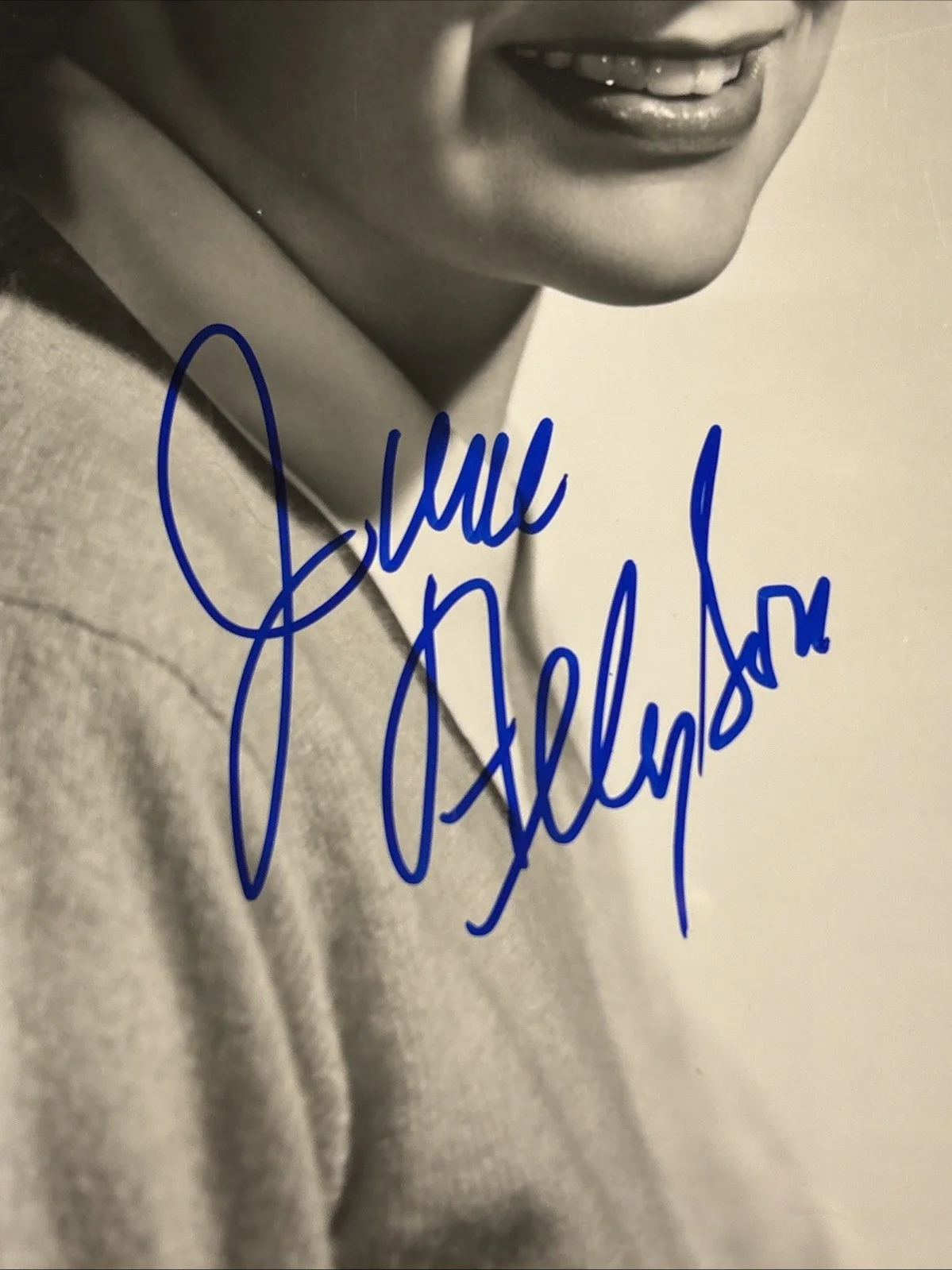 June Allyson Signed 8x10 Photo Autograph IAA COA Classic Hollywood Actress, image 2