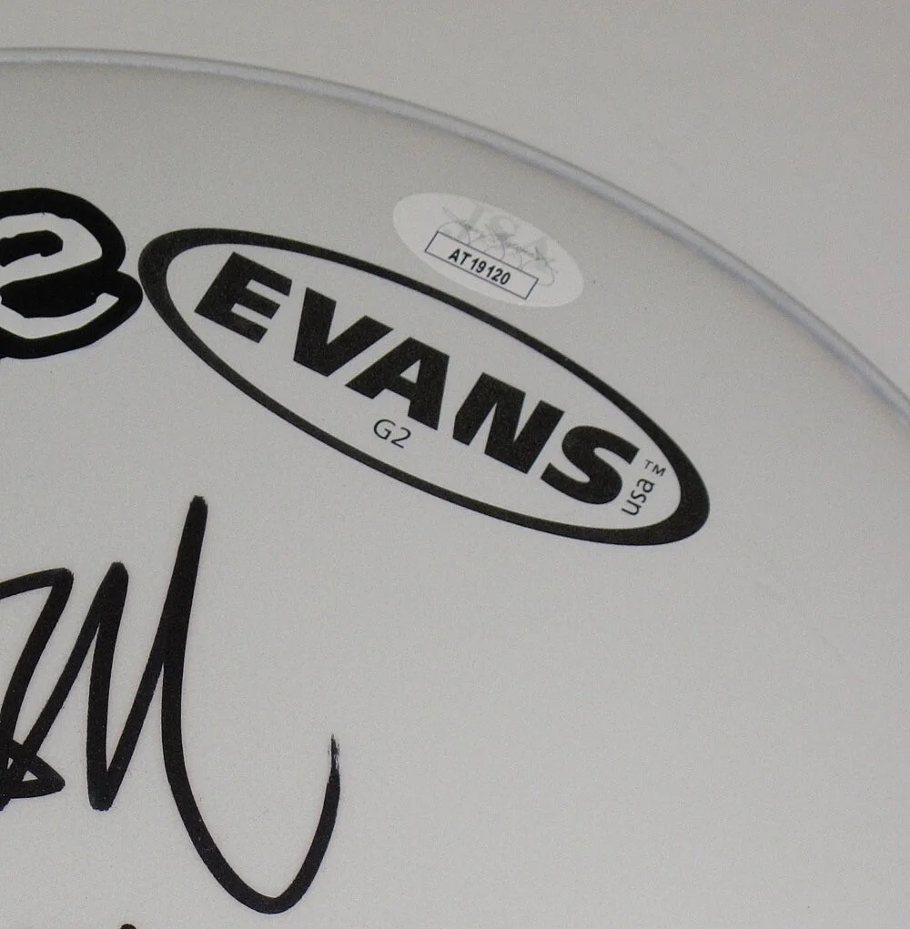 THE XX - ROMY MADLEY CROFT, OLIVER SIMS — "THE XX" signed 10" Drumhead EXACT PROOF Romy Croft & Oliver Sims JSA COA, image 3