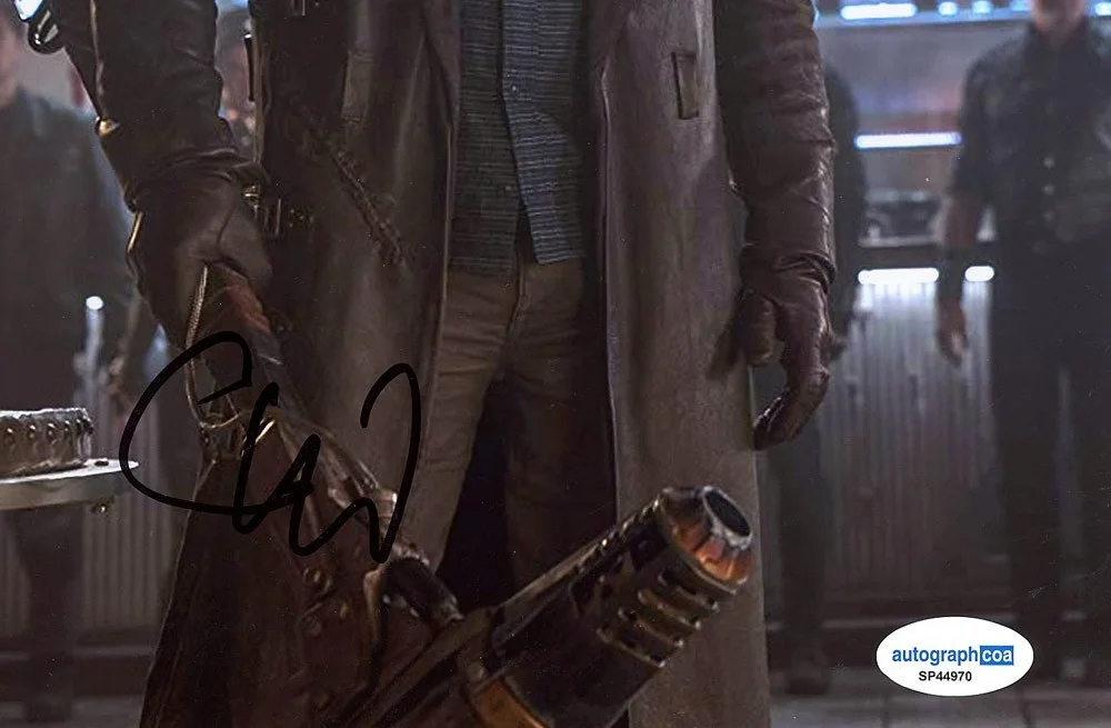 CHRISTOPH WALTZ — Christoph Waltz signed "ALITA: BATTLE ANGEL" 8x10 Photo PROOF Dr Dyson ACOA COA, изображение 4