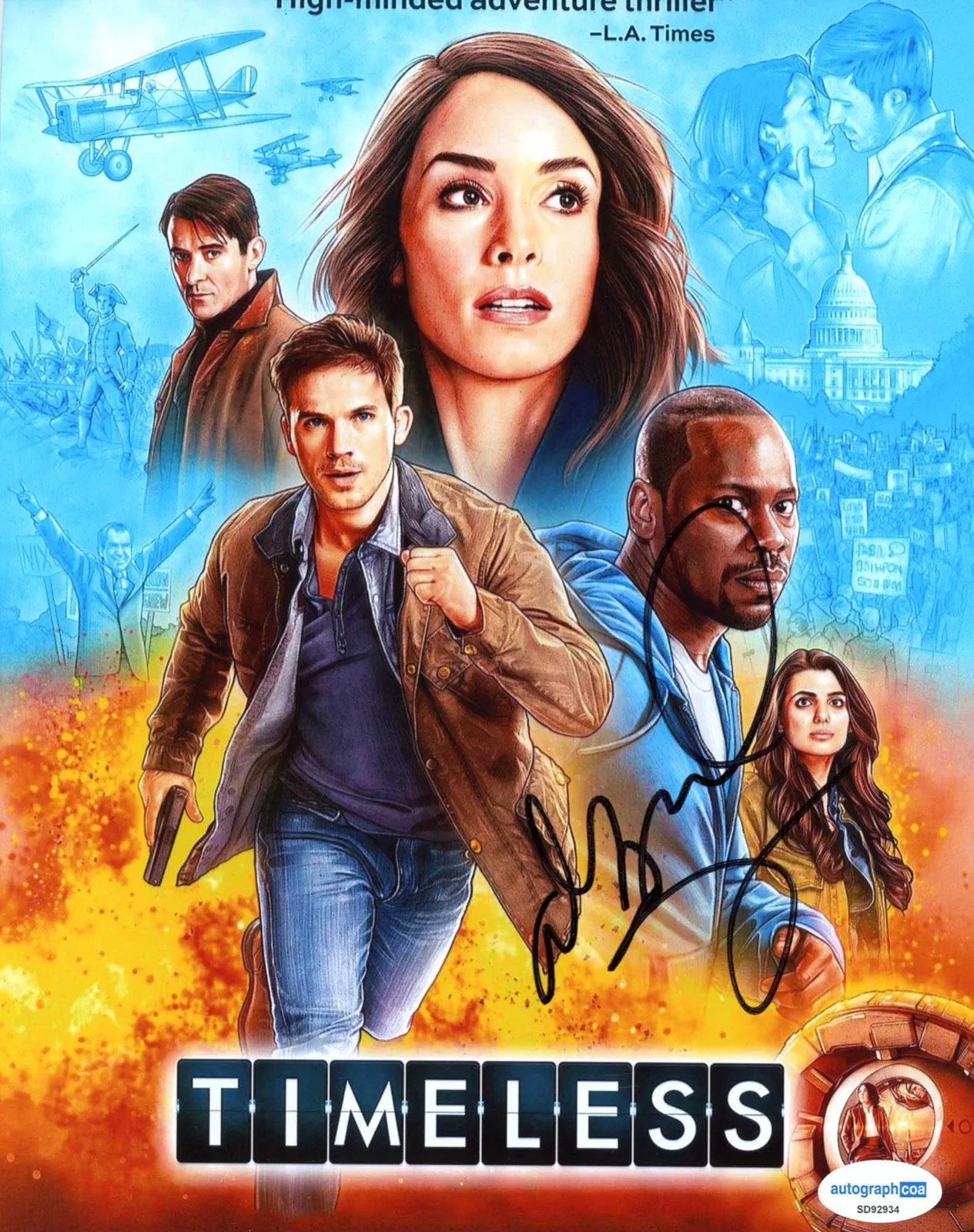 Abigail Spencer — Abigail Spencer signed "TIMELESS" 8x10 Photo b EXACT PROOF Lucy Preston ACOA COA, изображение 4