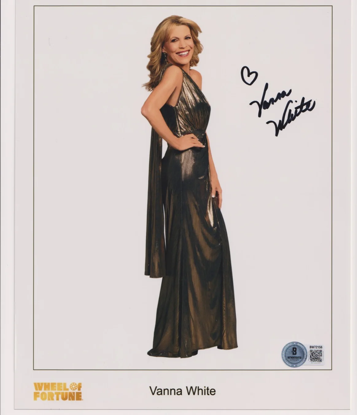 Vanna White — VANNA WHITE Signed Autograph 8X10 Photo Wheel of Fortune Beckett COA